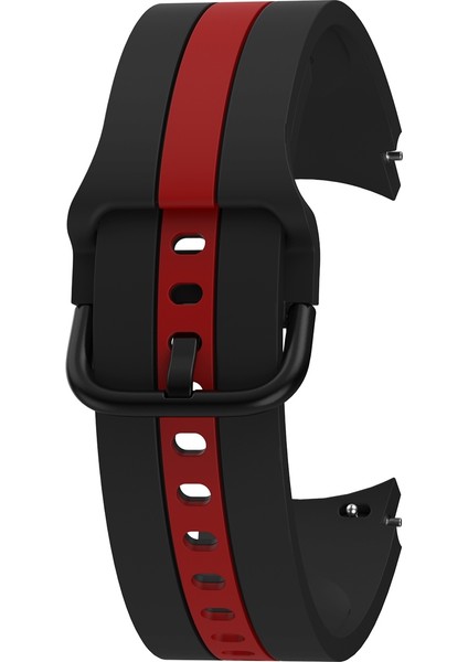 Samsung Galaxy Watch4 40/44MM Silikon Watch Band Siyah Kırmızı (Yurt Dışından) modelleri