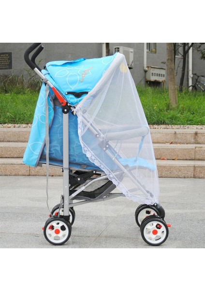 Ev Tekstili Bitmiş Ürün Bebek Arabası Cibinlik QFT239-BEYAZ (Yurt Dışından) fırsatları