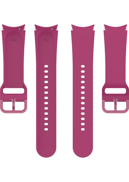 Samung Galaxy Watch4 40MM / 44MM Düz Toka Şarap Kırmızısı Için Silikon Kordonlu Saat (Yurt Dışından) fiyatları