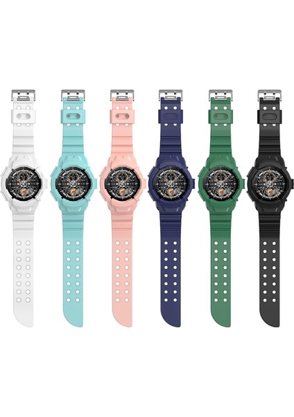 Samsung Galaxy Watch5 Pro 45MM Yeşil Için Silikon Saat Bandı (Yurt Dışından)