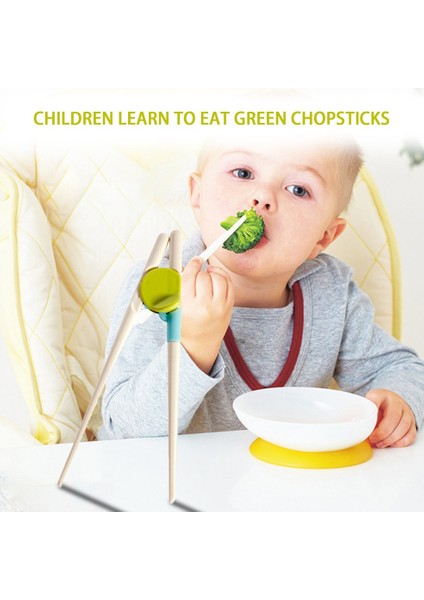 Ma Bir Çift/set Çocuk Yemek Çubukları Çocuklar Aydınlanma Öğrenme Eğitim Yemek Çubukları (Yurt Dışından) fiyatları