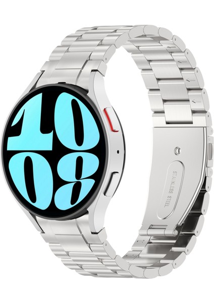 Samsung Galaxy Watch Için Üç Boncuklu Askı6/6 Klasik/5/5 Pro Gümüş (Yurt Dışından)