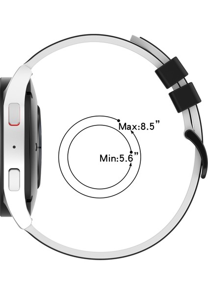 Samsung Galaxy Watch4 Classic Için Silikon Saat Bandı 42MM Siyah+Gri (Yurt Dışından) modelleri