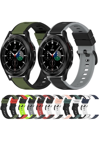 Samsung Galaxy Watch4 Classic Için Silikon Saat Bandı 42MM Siyah+Gri (Yurt Dışından) fırsatları