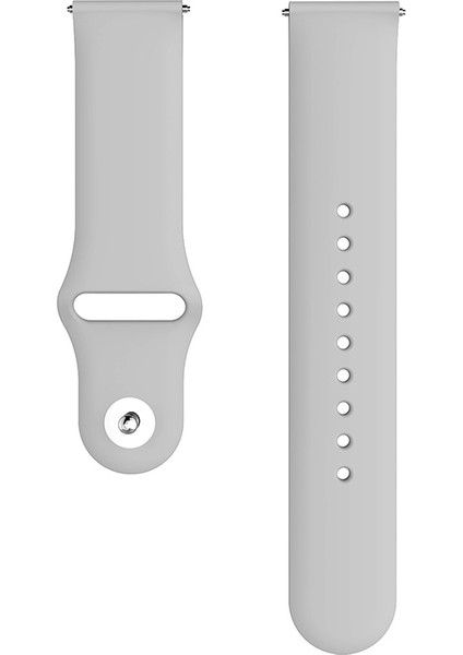 Samsung Galaxy Watch Active 2 22MM Gri Için Tek Renkli Silikon Watch Band (Yurt Dışından) fırsatları