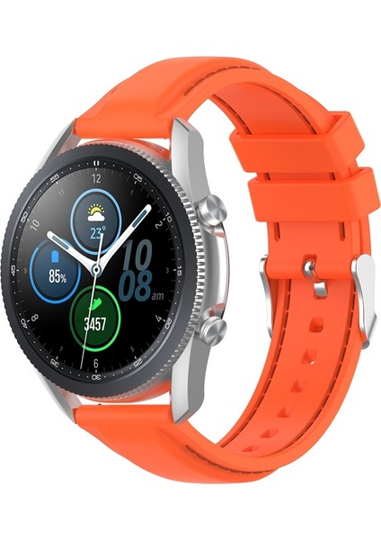 Samsung Galaxy Watch 3 45MM / Gear S3 22MM Kordonlu Saat Turuncu Için (Yurt Dışından)