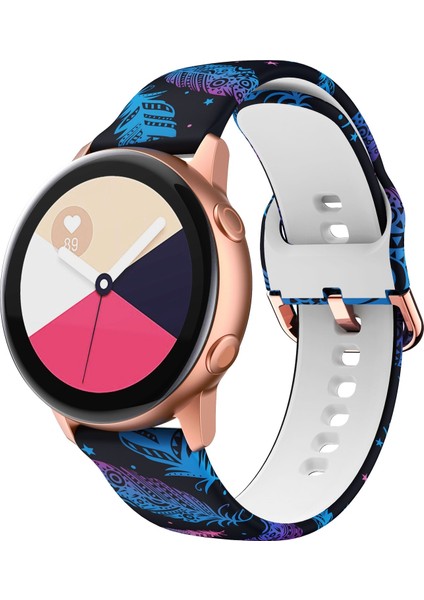 Samsung Galaxy Watch 42MM Tüy Için Silikon Kordonlu Saat (Yurt Dışından)