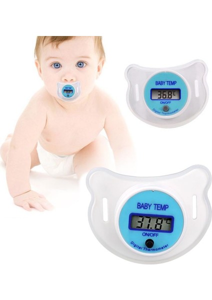 Yumuşak Bebek Bebek Çocuk LCD Dijital Ağız Emzik Termometre Çocuk Sağlığı Güvenliği Bakımı (Yurt Dışından) fiyatları