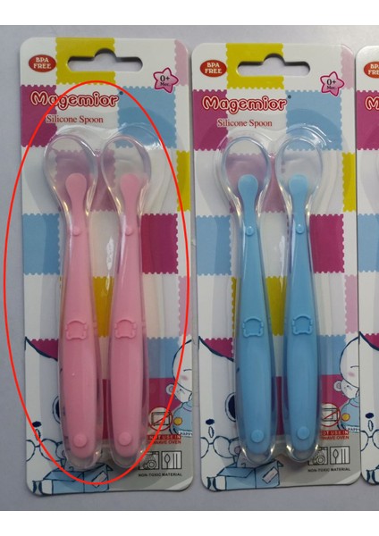 Bebek Yumuşak Silikon Besleme Kaşığı, Bebek Elastik Anti-Damla Tamamlayıcı Gıda Eğitim Kaşığı, 2 Adet (Yurt Dışından) fiyatları