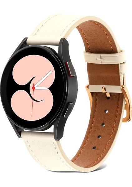 Samsung Galaxy Watch4 Için Düz Dokuma Watch Band 40MM / 44MM Bej Beyaz (Yurt Dışından) fırsatları