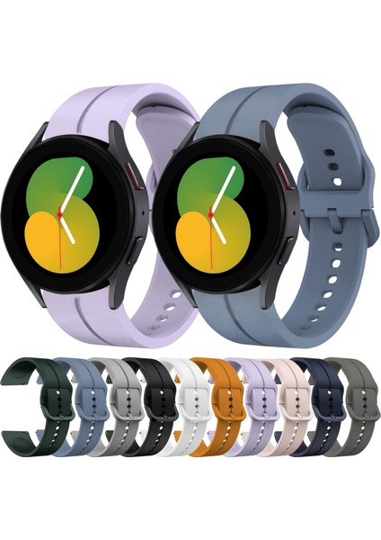 Samsung Galaxy Watch5 44MM Mavi Için Silikon Saat Bandı (Yurt Dışından)