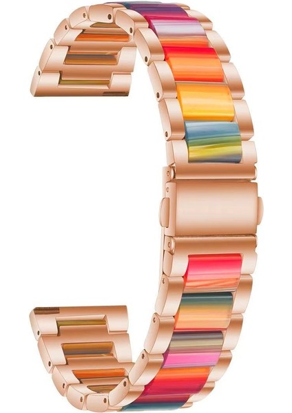Metal Watch Band For Galaxy Watch 5 40 / 44MM Pembe Altın Gökkuşağı (Yurt Dışından) fiyatları