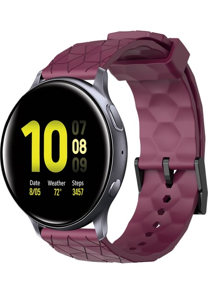 Samsung Galaxy Watch Active 2 40MM Şarap Kırmızısı Için Silikon Watch Band (Yurt Dışından)