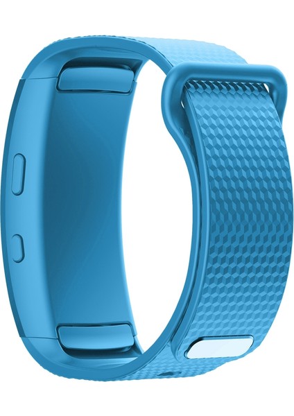 Samsung Gear Fit2 SM-R360 Için Silikon Watch Band, Bilek Kayışı Boyutu: 150-213MM Açık Mavi (Yurt Dışından) fiyatları