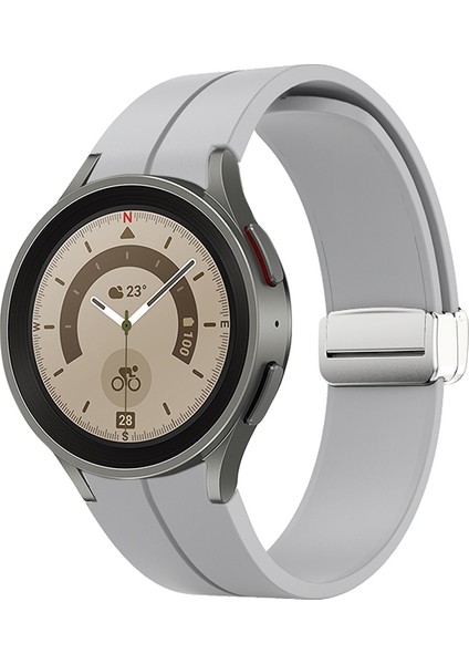 Samsung Galaxy Watch5 40&44MM / Pro 45MM Gri Için Watch Band (Yurt Dışından)