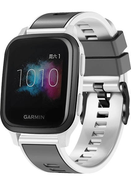 Samsung Galaxy Watch 5 Pro 45MM Gri Beyaz Için Silikon Watch Band (Yurt Dışından)