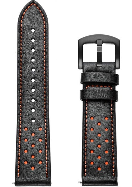 Samsung Galaxy Watch Active 20MM Deri Kuşgözü Spor Saat Kordonu Siyah (Yurt Dışından) fiyatları