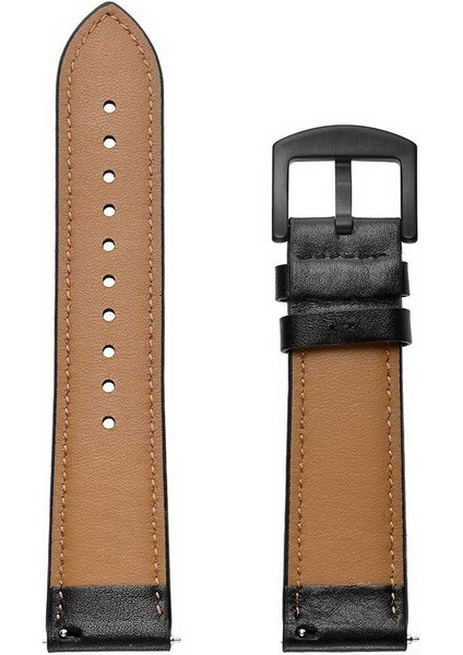 Samsung Galaxy Watch Active 20MM Deri Kuşgözü Spor Saat Kordonu Siyah (Yurt Dışından) modelleri