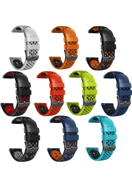 Samsung Gear S3 Classic Gök Mavisi+Siyah Için Silikon Saat Bandı (Yurt Dışından) modelleri