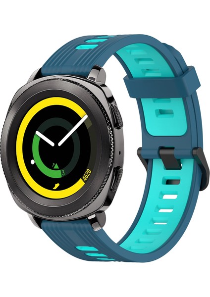 Samsung Gear Sport Mavi+Su Ördeği Için Silikon Saat Bandı (Yurt Dışından)