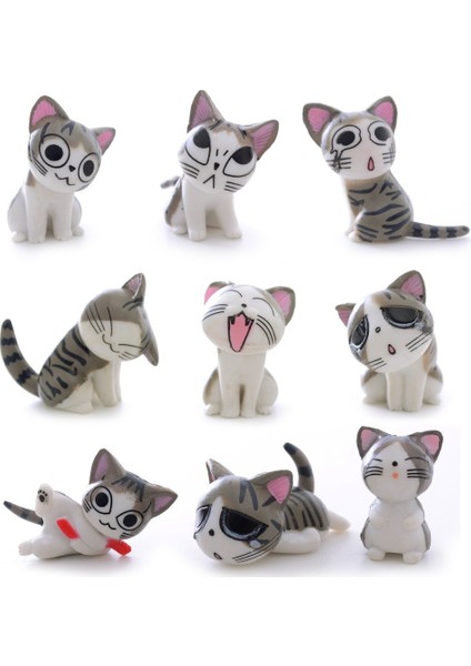5 Stil Sevimli! 9 Adet Karikatür Mini Chi'nin Kedileri Erkek Çocuk Koleksiyonu Tatlı Ev Kedi Pvc Aksiyon Figürleri Bebek Oyuncak Ler WX114A (Yurt Dışından) modelleri