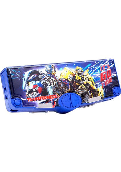 Ilkokul Öğrencileri Için Çok Fonksiyonlu Büyük Kapasiteli Çift Katmanlı Kalem Kutusu Transformers Çocuk Kırtasiye Kutusu (Yurt Dışından)