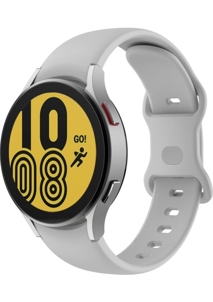 Samsung Galaxy Watch4 Classic 42MM / Watch4 40MM Gri Için Silikon Kayış (Yurt Dışından)