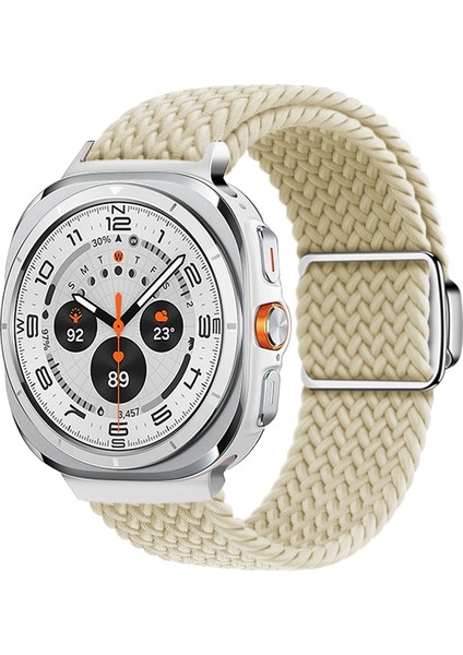 Samsung Galaxy Watch Ultra 47MM Starlight Renkli Naylon Döngü Watch Band (Yurt Dışından)