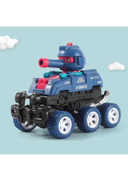 Mini Altı Tekerlekli Off-Road Intertial Sürgülü Tank Sevimli Asker Ordu Deformasyon Araba Vuruyor Oyuncaklar Boys Için Çocuk Doğum Günü Si (Yurt Dışından)