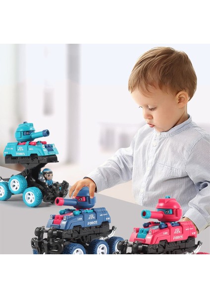 Mini Altı Tekerlekli Off-Road Intertial Sürgülü Tank Sevimli Asker Ordu Deformasyon Araba Vuruyor Oyuncaklar Boys Için Çocuk Doğum Günü Si (Yurt Dışından) fırsatları