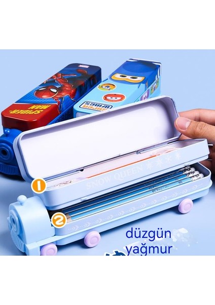 Küçük Tren Öğrenci Çok Fonksiyonlu Kırtasiye Kutusu (Yurt Dışından)