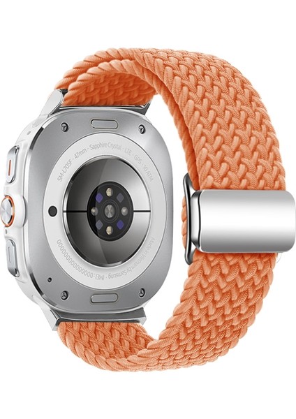 Samsung Galaxy Watch Ultra 47MM Turuncu Için Naylon Döngü Watch Band (Yurt Dışından)