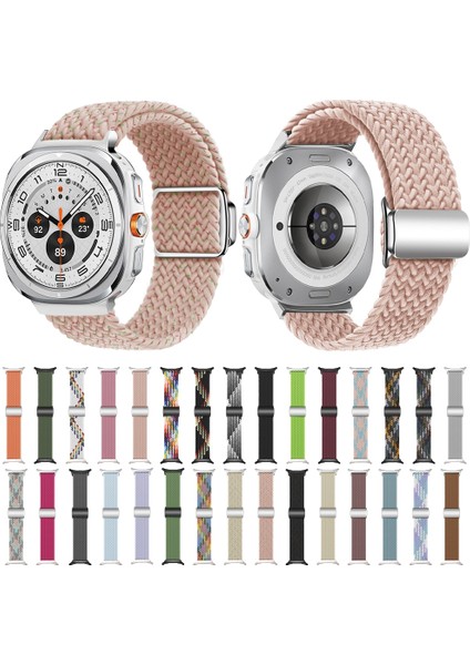 Samsung Galaxy Watch Ultra 47MM Turuncu Için Naylon Döngü Watch Band (Yurt Dışından)