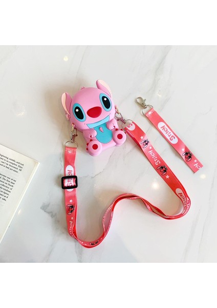 Disney Loli Stitch Kumbara Çantası 3D Silikon Figürleri Oyuncaklar Kız Erkek Çocuklar Için (Yurt Dışından)