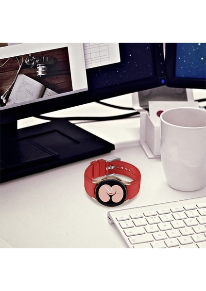 Samsung Galaxy Watch 5 40MM Kırmızı Için Silikon Watch Band (Yurt Dışından) modelleri