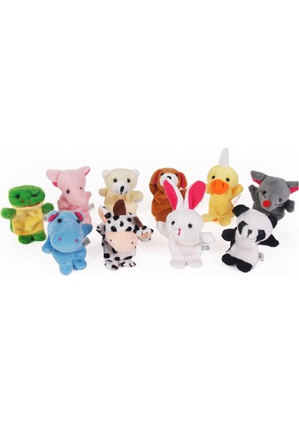 【happier】 10 Adet Biyolojik Karikatür Hayvan Parmak Kuklası Peluş Oyuncaklar Sevimli Çocuk Bebek Iyilik Bebek Erkek Kız Parmak Kuklaları (Yurt Dışından) fırsatları