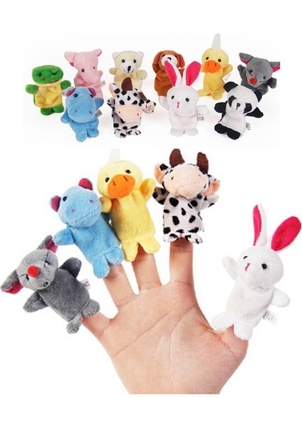 【happier】 10 Adet Noel Doğum Günü Si Sevimli Karikatür Biyolojik Hayvan Parmak Kuklası Peluş Oyuncaklar Çocuk Bebek Iyilik Bebekler Oyuncaklar Çocuklar Için (Yurt Dışından) modelleri