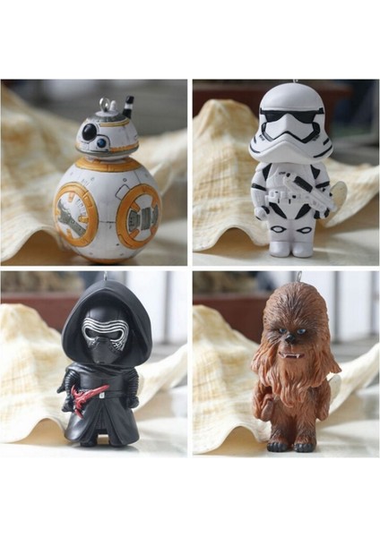 Star Wars Uyandırır Bb8 Darth Vader Pvc Kolye Uzay Savaşı Bb-8 Aksiyon Figürü Oyuncakları Anahtarlık Çocuklar Için (Yurt Dışından) modelleri