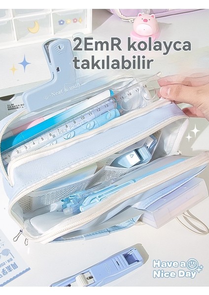 Sevimli Çok Katmanlı Ipli Tasarım Yüksek Değerli Kız Kalem Çantası (Yurt Dışından)