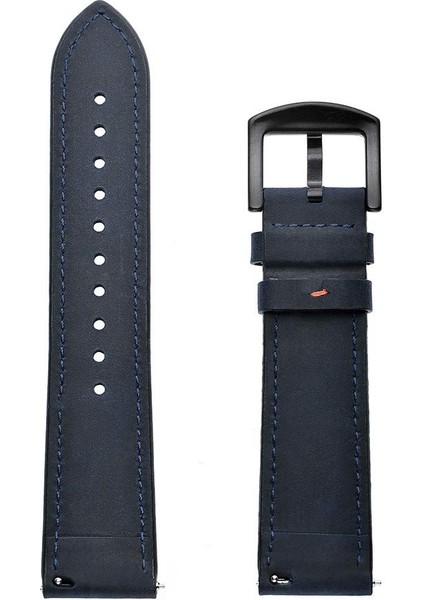 Samsung Galaxy Watch Active 2 22MM Koyu Mavi Için Deri Watch Band (Yurt Dışından) modelleri