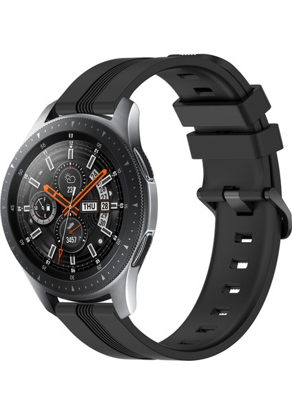 Samsung Galaxy Watch 46MM Siyah Için Silikon Watch Band (Yurt Dışından)