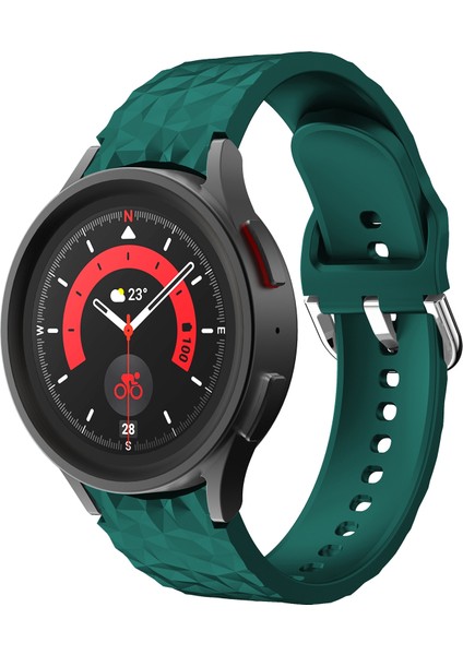 Samsung Galaxy Watch 5 / Watch 5 Pro Koyu Yeşil Için Silikon Watch Band (Yurt Dışından)