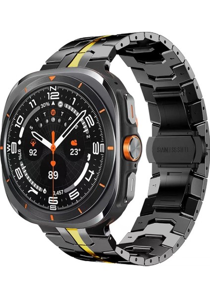 Samsung Galaxy Watch Ultra 47MM Siyah Altın Için Titanyum Alaşımlı Kayış (Yurt Dışından)