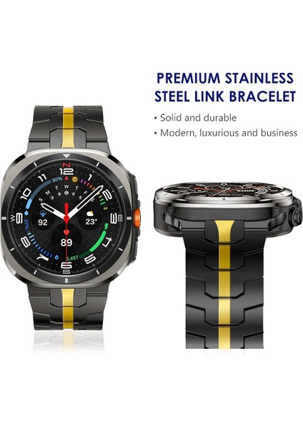 Samsung Galaxy Watch Ultra 47MM Siyah Altın Için Titanyum Alaşımlı Kayış (Yurt Dışından) fırsatları