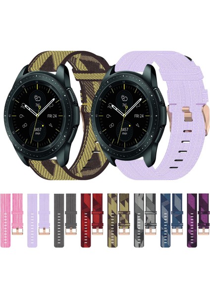 Samsung Galaxy Watch 42MM Koyu Gri Için Naylon Dokuma Watch Band (Yurt Dışından) fırsatları