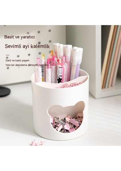Öğrenciler Için Sevimli Yaratıcı Masaüstü Plastik Kalem Tutucu (Yurt Dışından)