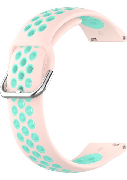 Samsung Galaxy Watch4 40MM Silikon Askı Açık Pembe Nane Yeşili (Yurt Dışından)