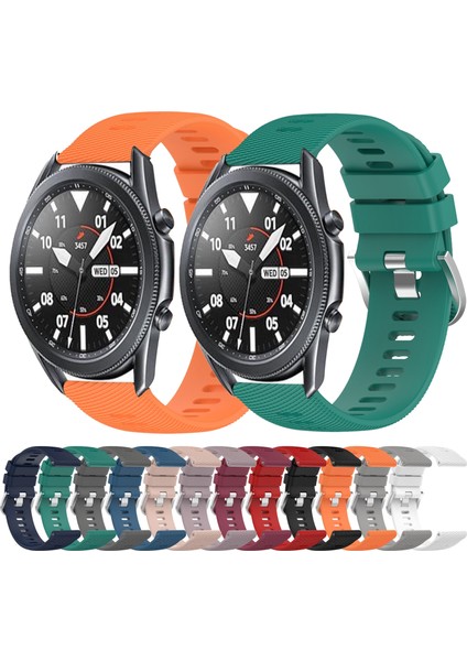 Samsung Galaxy Watch3 45MM Gece Mavisi Için Yumuşak Silikon Watch Band (Yurt Dışından) fırsatları