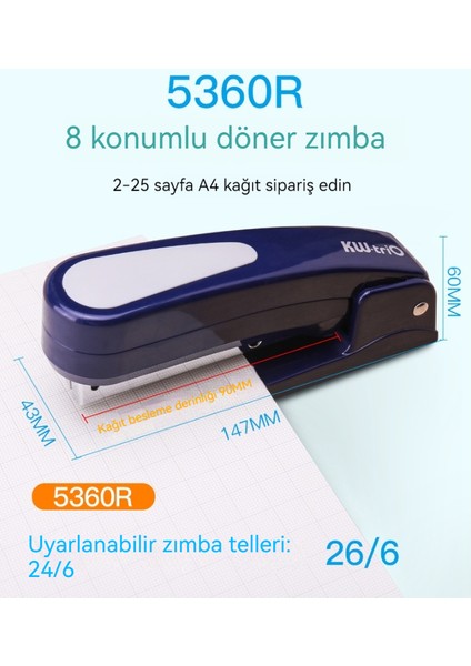 360 Derece Döner Zımba Seti (Yurt Dışından)