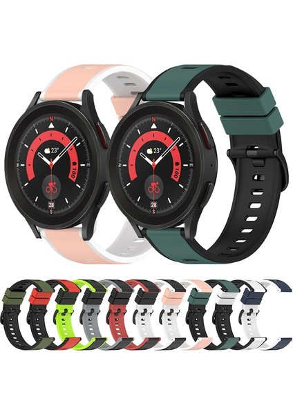 Samsung Galaxy Watch5 Pro 45MM Siyah+Gri Için Silikon Saat Bandı (Yurt Dışından) fırsatları
